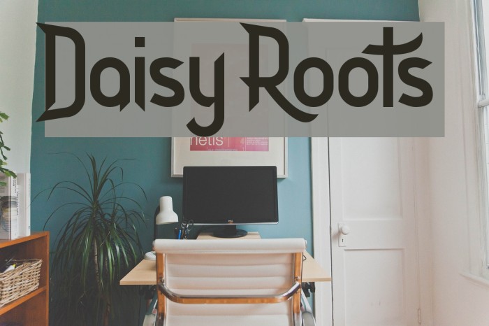 Daisy Roots Font examples