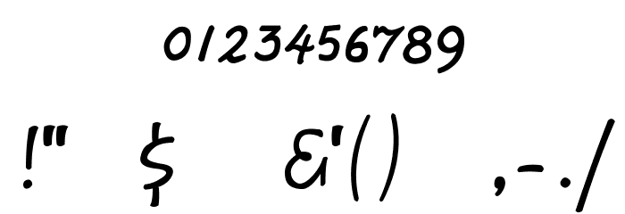 Daisy Script Font OTHER CHARS