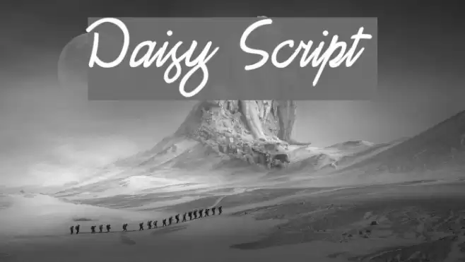 Daisy Script Font examples
