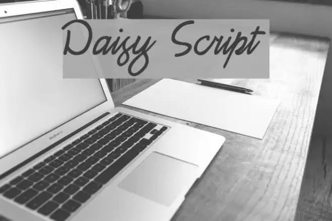Daisy Script Font examples