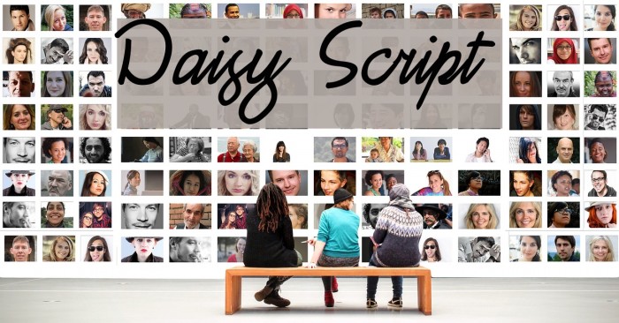 Daisy Script Font examples