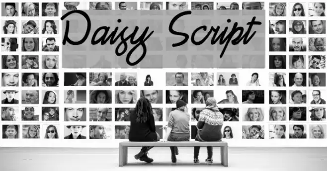 Daisy Script Font examples
