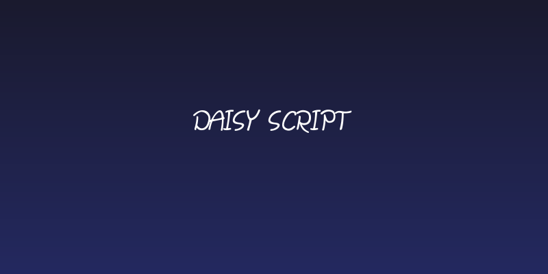 Daisy Script Social Header