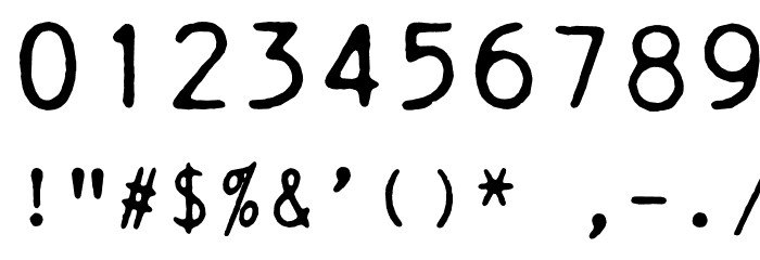 DaisyWheel Font OTHER CHARS