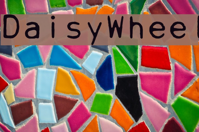 DaisyWheel Font examples