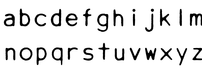 DaisyWheel Font LOWERCASE