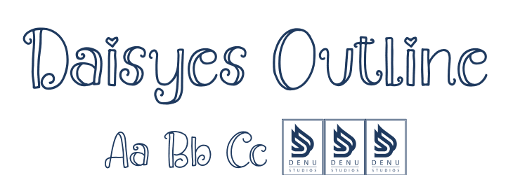 Daisyes Outline Font Preview