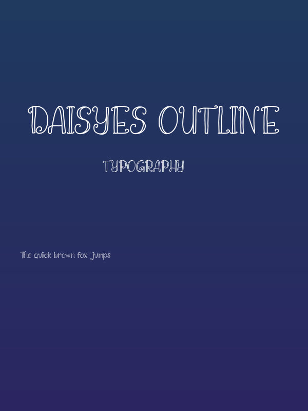Daisyes Outline Poster