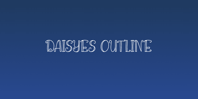 Daisyes Outline Social Header