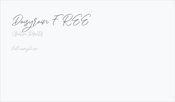 Daisyrain FREE Business Card