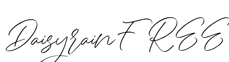 DaisyrainFREE  Frei Schriftart Herunterladen