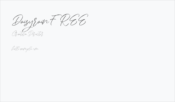 DaisyrainFREE Business Card