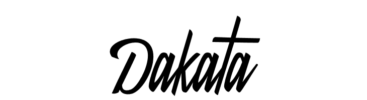 Dakata  नि: शुल्क फ़ॉन्ट्स डाउनलोड