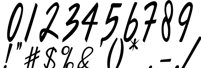 Dakata Font OTHER CHARS