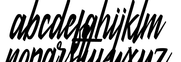 Dakata Font LOWERCASE