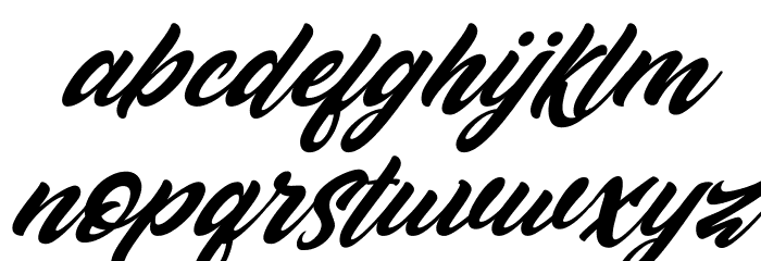 Dakiens Italic Font LOWERCASE