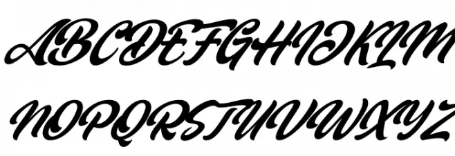 Dakiens Italic Fonte MAIÚSCULAS