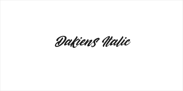 Dakiens Italic Logo