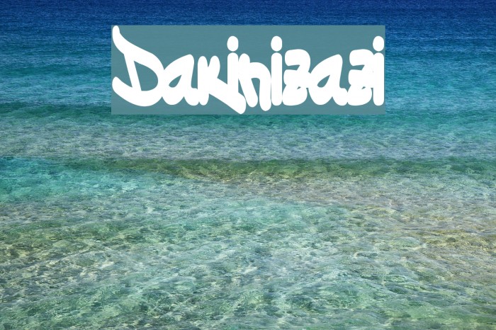Dakinizazi Font examples