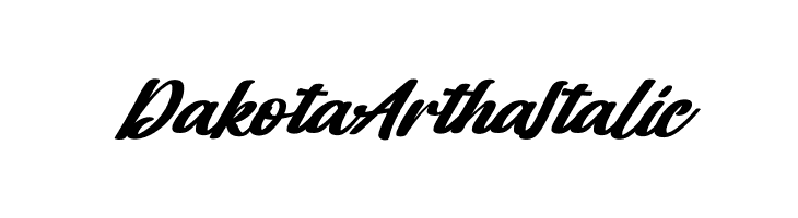 Dakota Artha Italic  Скачать бесплатные шрифты
