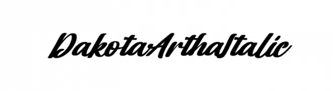 Dakota Artha Italic  Descarca Fonturi Gratis