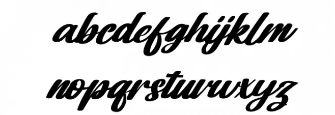 Dakota Artha Italic फ़ॉन्ट लोअरकेस