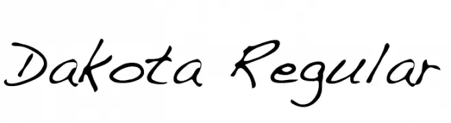 Dakota Regular  font caratteri gratis