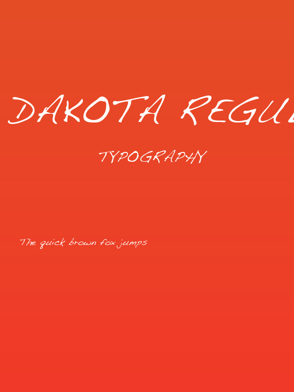 Dakota Regular Poster