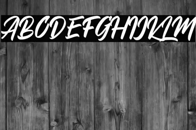 DakwartLetter Font examples