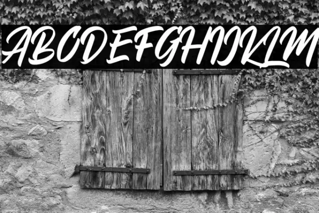 DakwartLetter Font examples