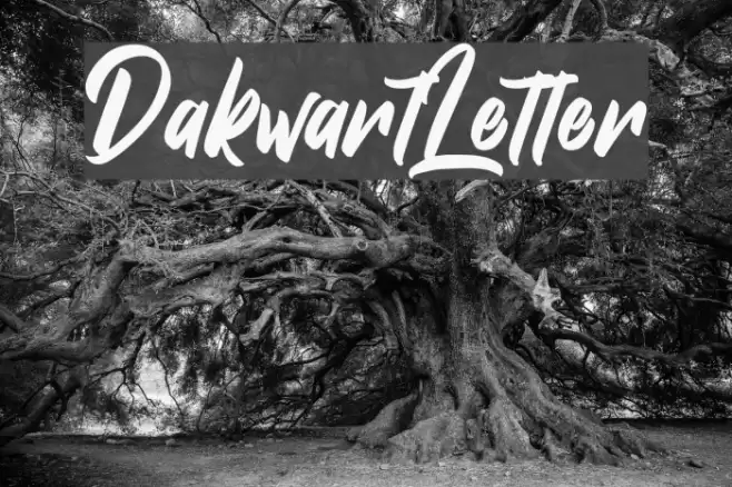 DakwartLetter Font examples