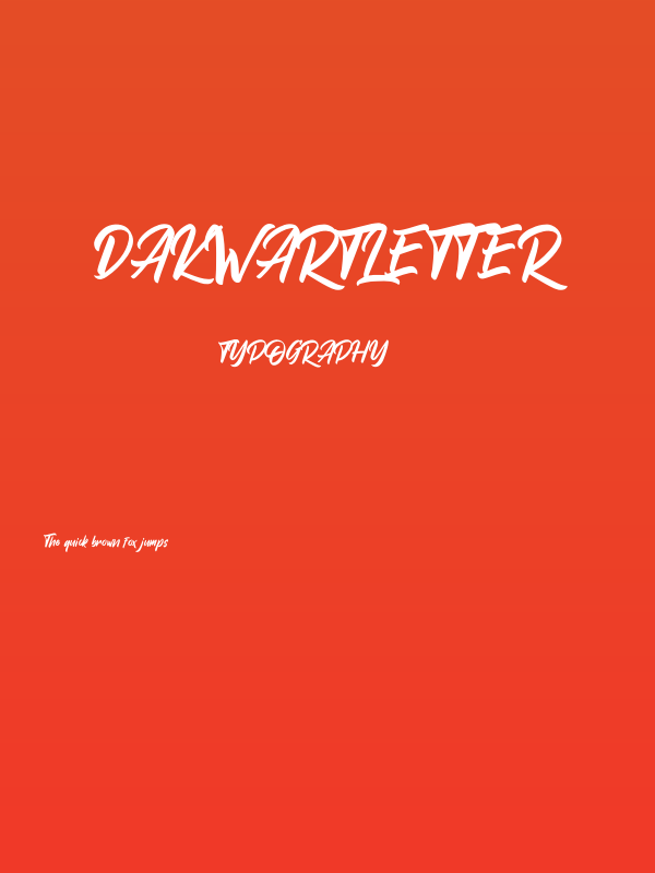 DakwartLetter Poster