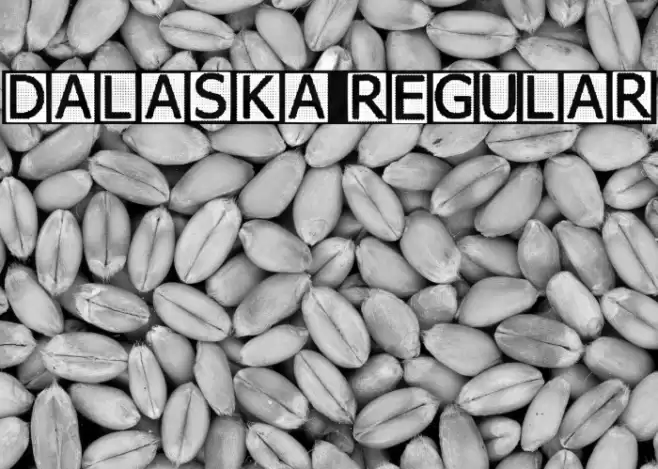 Dalaska Regular Font examples