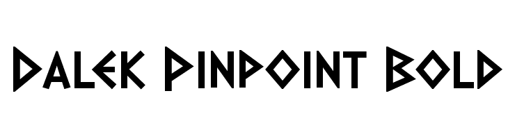 Dalek Pinpoint Bold  Free Fonts Download