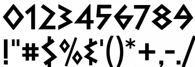 Dalek Pinpoint Bold Font OTHER CHARS