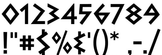 Dalek Pinpoint Bold Font OTHER CHARS