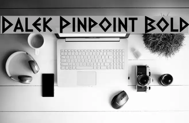 Dalek Pinpoint Bold Font examples