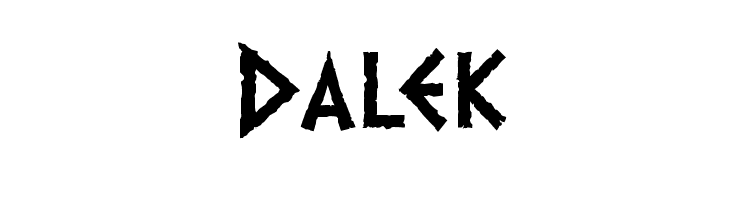 Dalek  フリーフォントのダウンロード
