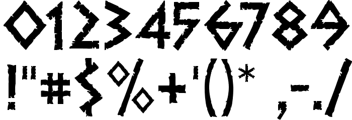 Dalek Font OTHER CHARS