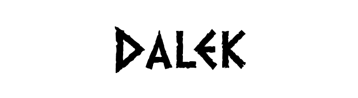 Dalek  Скачать бесплатные шрифты