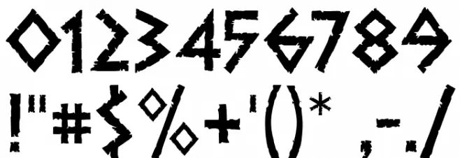 Dalek Font OTHER CHARS