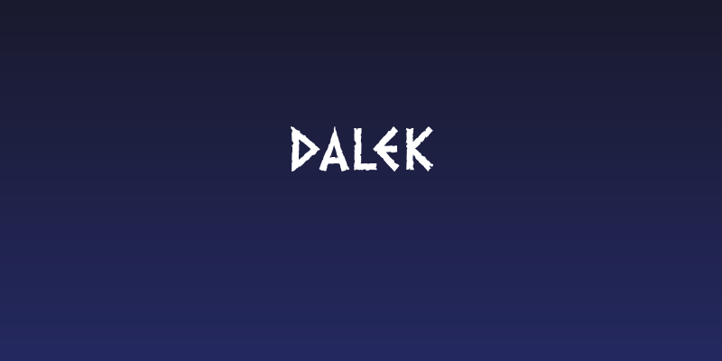 Dalek Social Header