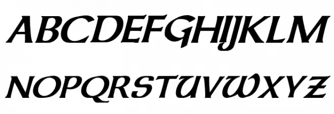 Dalelands Uncial Bold Italic 字体 大写