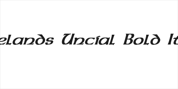 Dalelands Uncial Bold Italic Logo