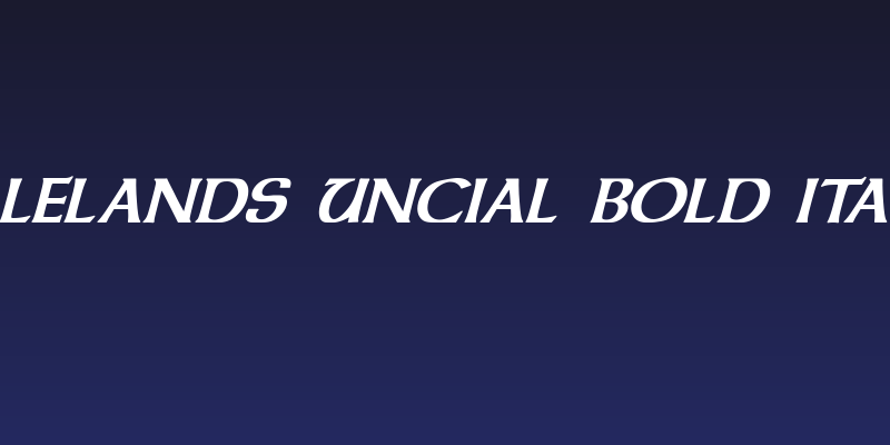 Dalelands Uncial Bold Italic Social Header