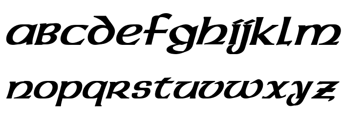 Dalelands Uncial Bold Italic Font LOWERCASE