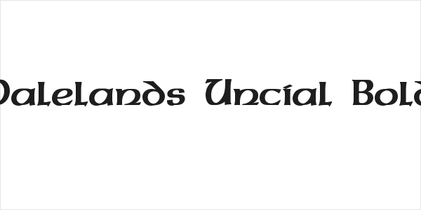 Dalelands Uncial Bold Logo