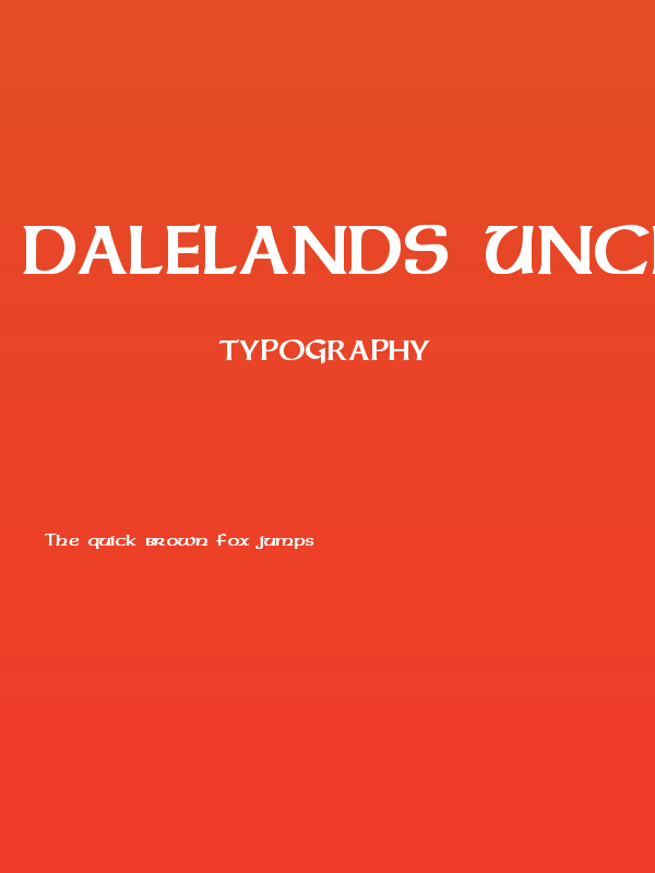 Dalelands Uncial Bold Poster