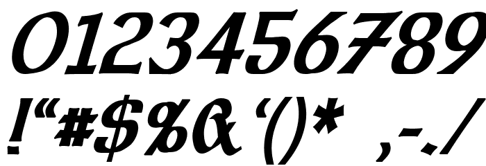Dalelands Uncial Condensed Bold Italic Font OTHER CHARS