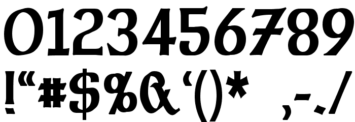 Dalelands Uncial Condensed Bold Font OTHER CHARS